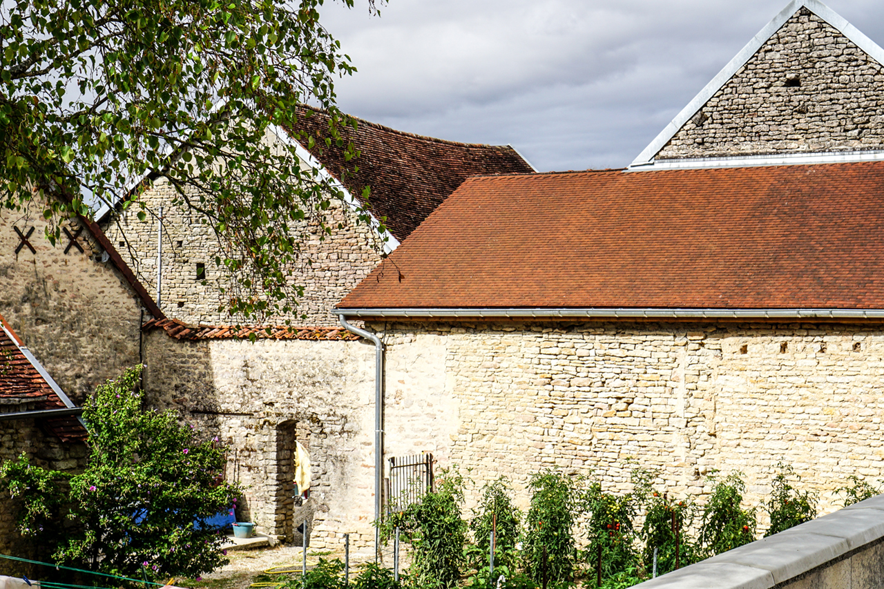 The 17th century cluster of buildings that houses Champagne Dosnon and Davy Dosnon's young family.