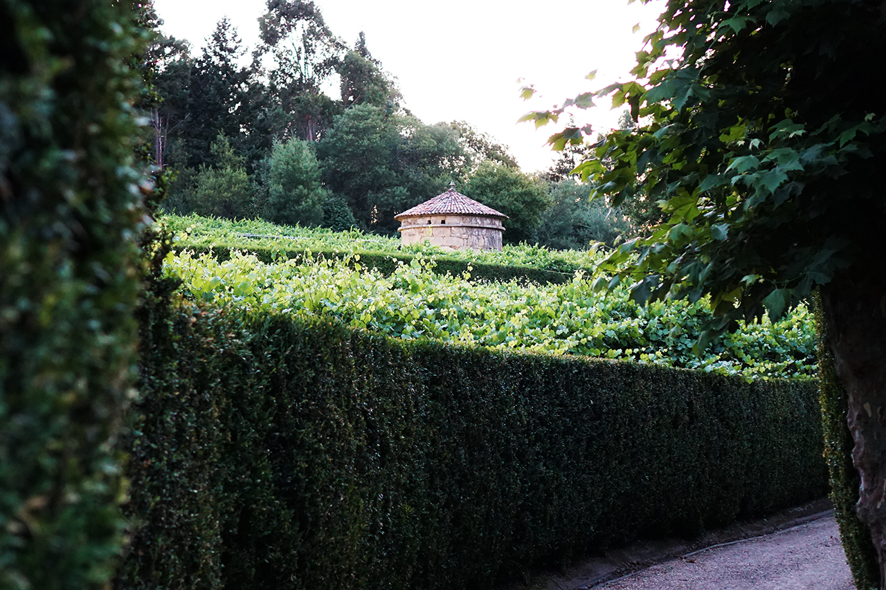 Dovecote in the gardens of Pazo de Señorans