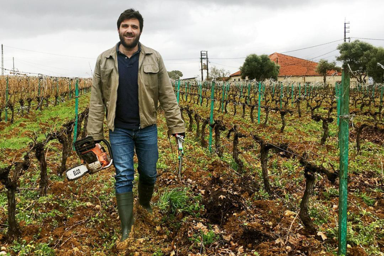 Faouzzi Issa in Spring 2018 getting ready for a day of pruning. 