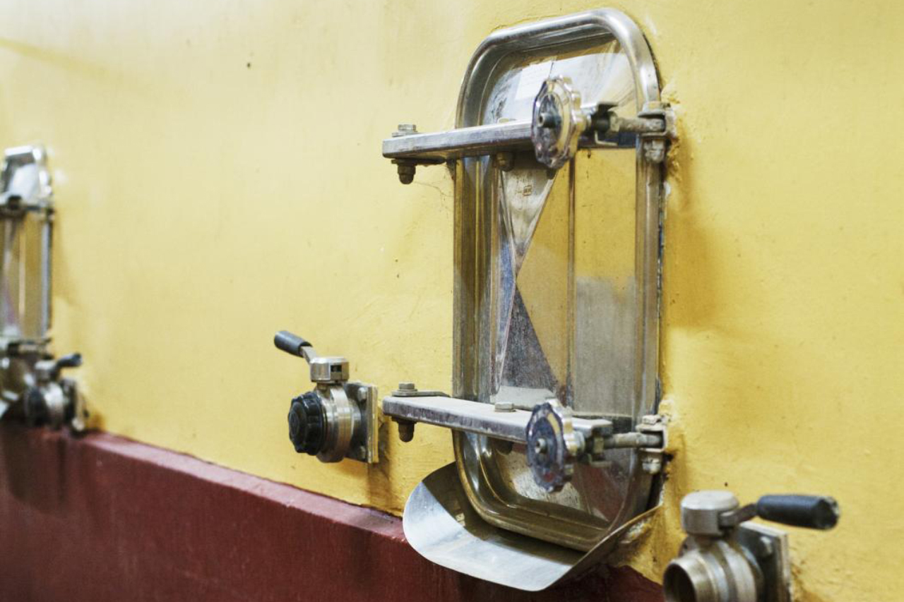 The cement tanks at Domaine des Tourelles are also from the 19th century and are some of the oldest in continual use. Due to their size they are perfect for maintaining the correct temperature during fermentation without having to resort to refrigeration. 