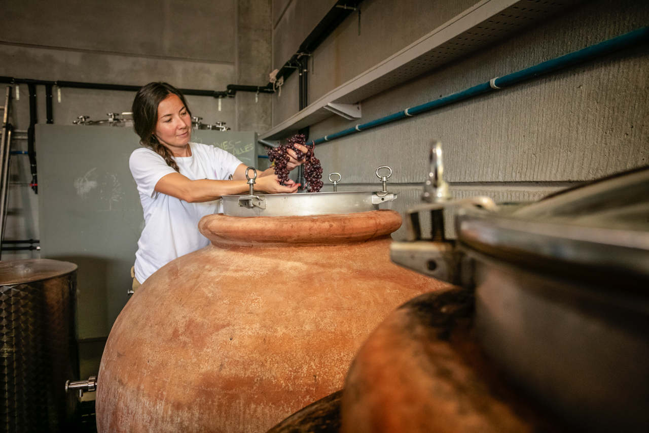 Tatjana Peceric. Projecte Terroir Sense Fronteres, DO Montsant. Celler Terroir al Límit. Capçanes, Priorat, Tarragona